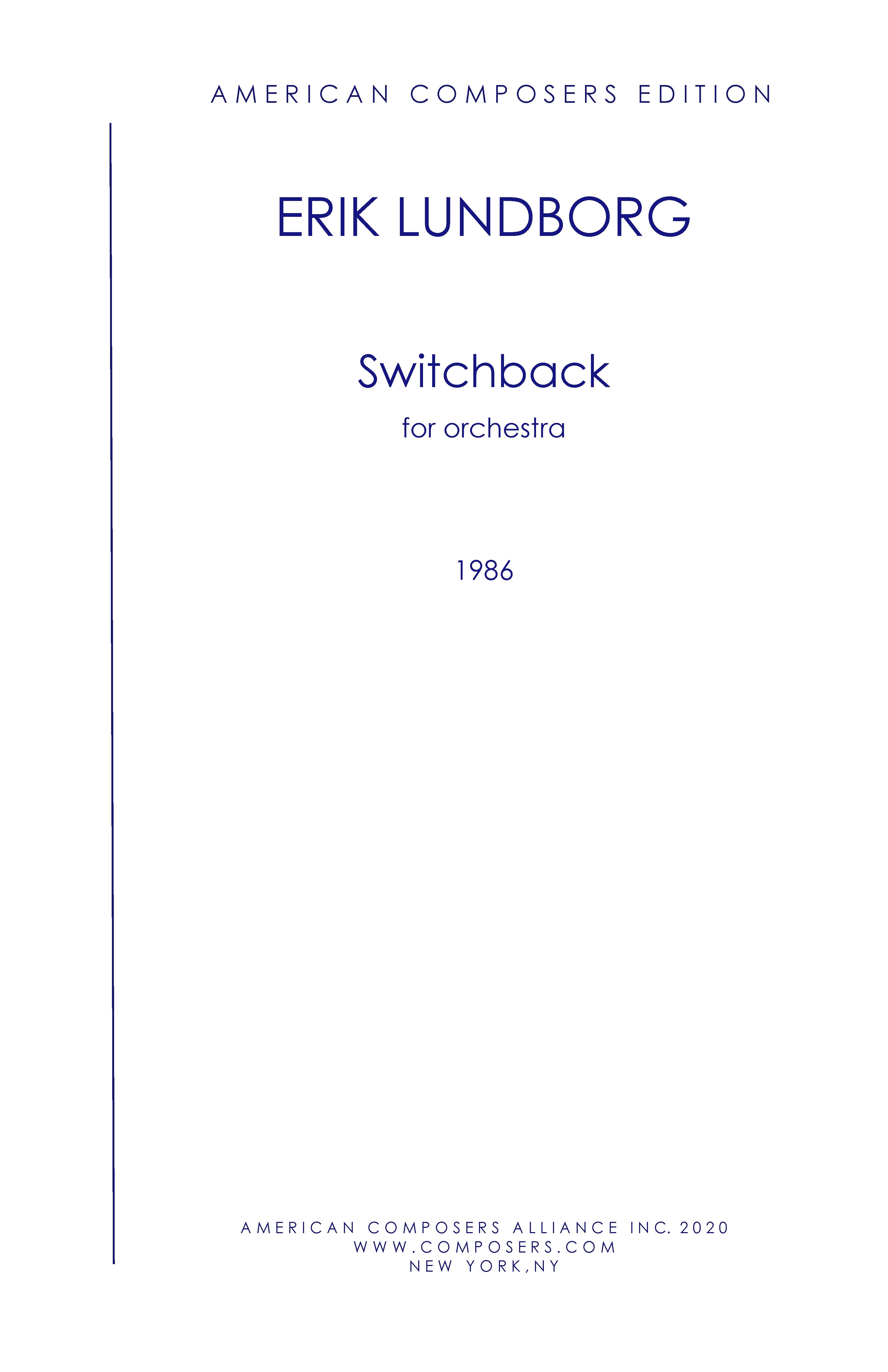 SWITCHBACK – American Composers Alliance