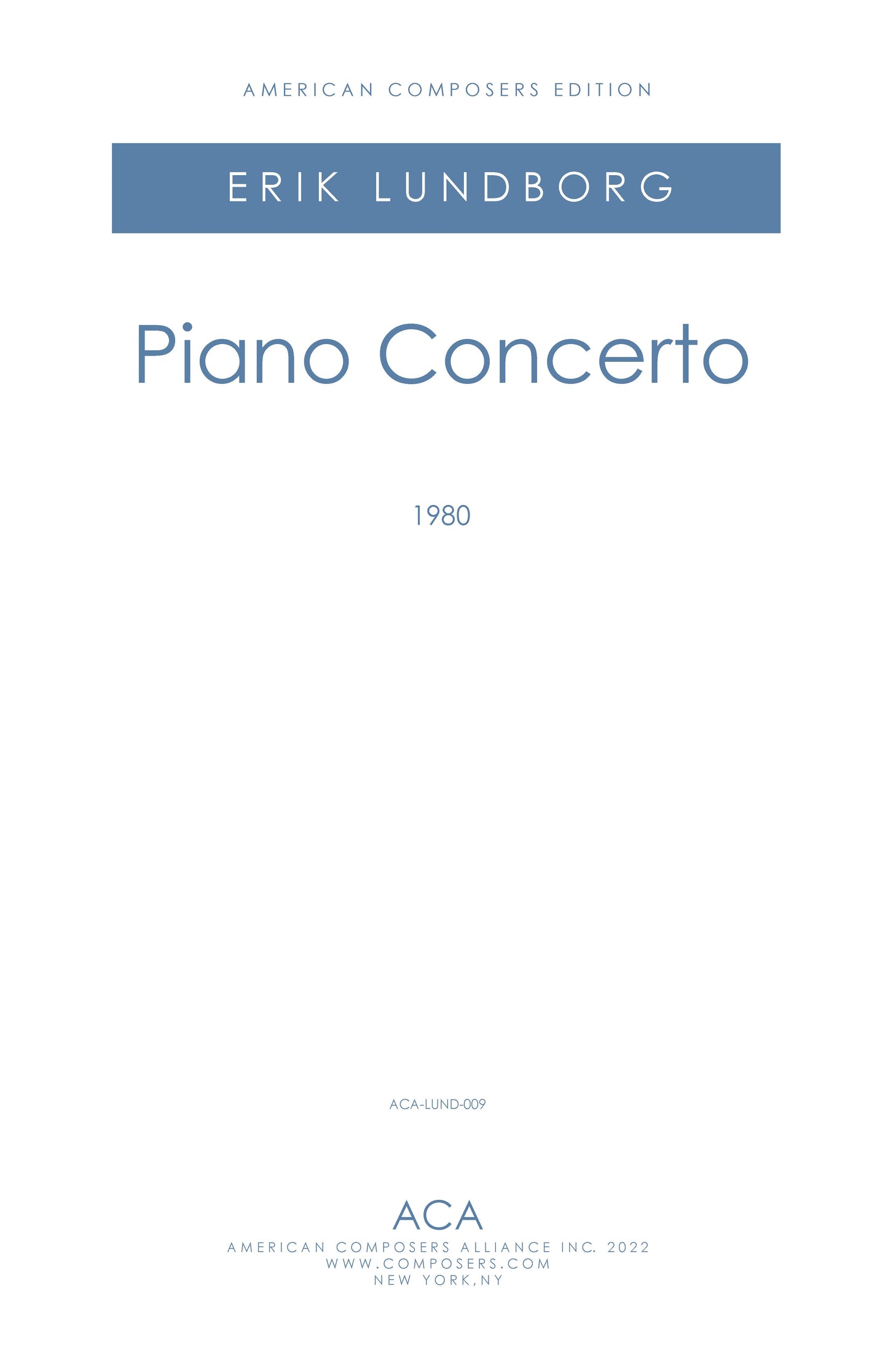 PIANO CONCERTO