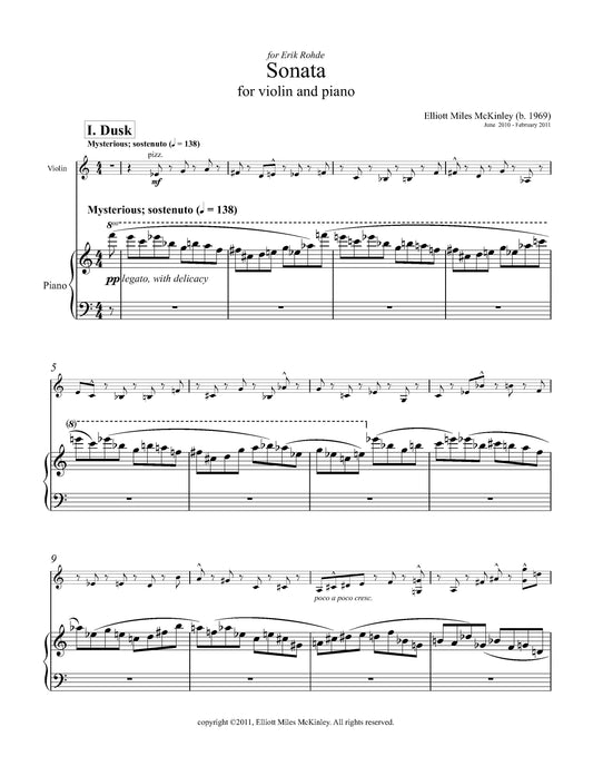 Sonata for Violin and Piano