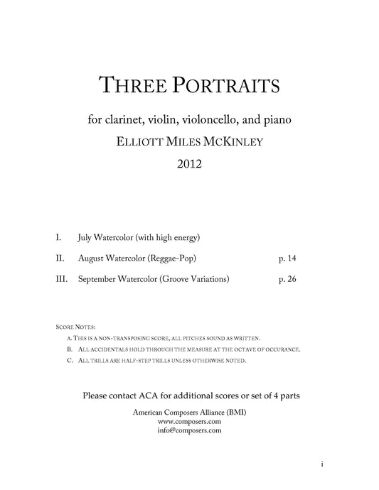 Three Portraits