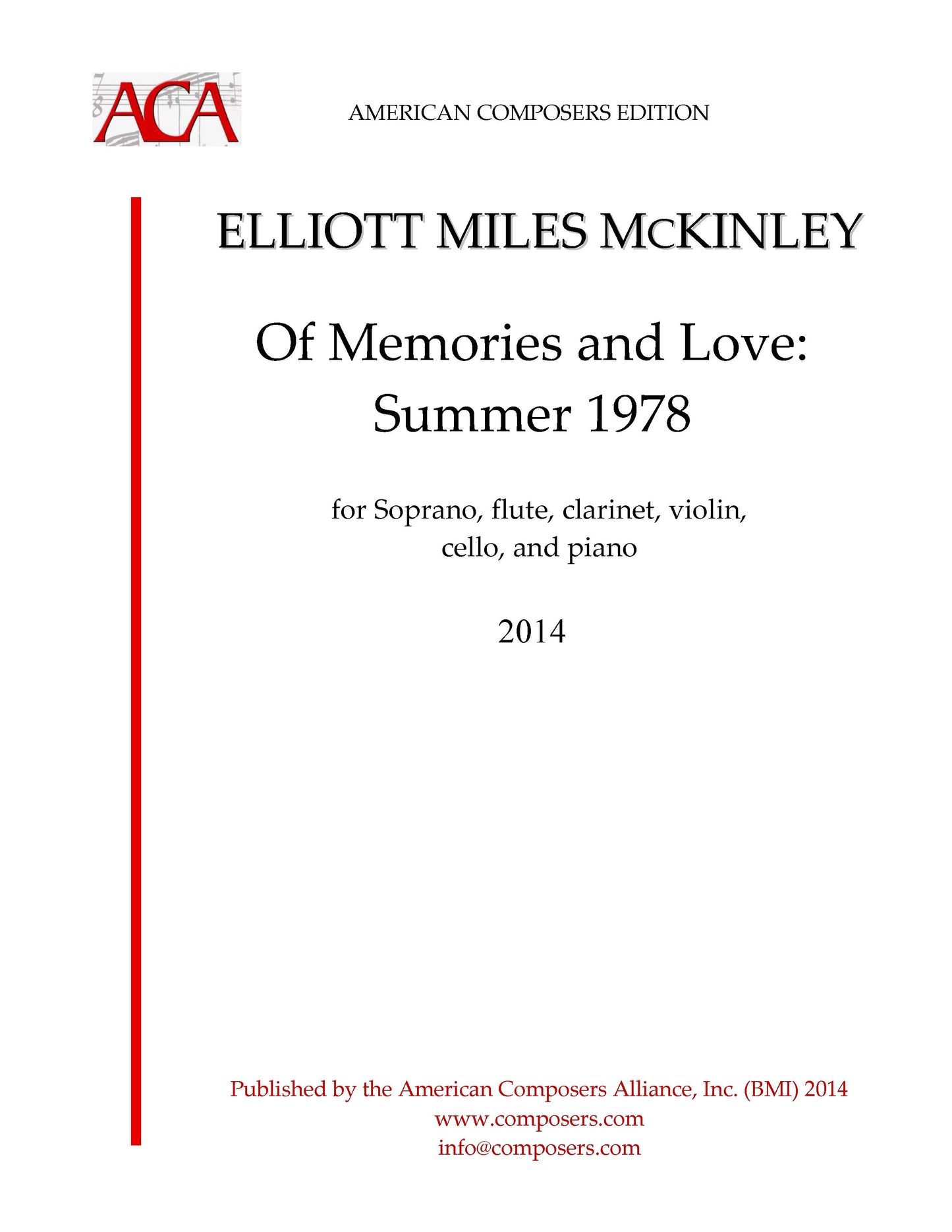 Of Memories and Love: Summer 1978