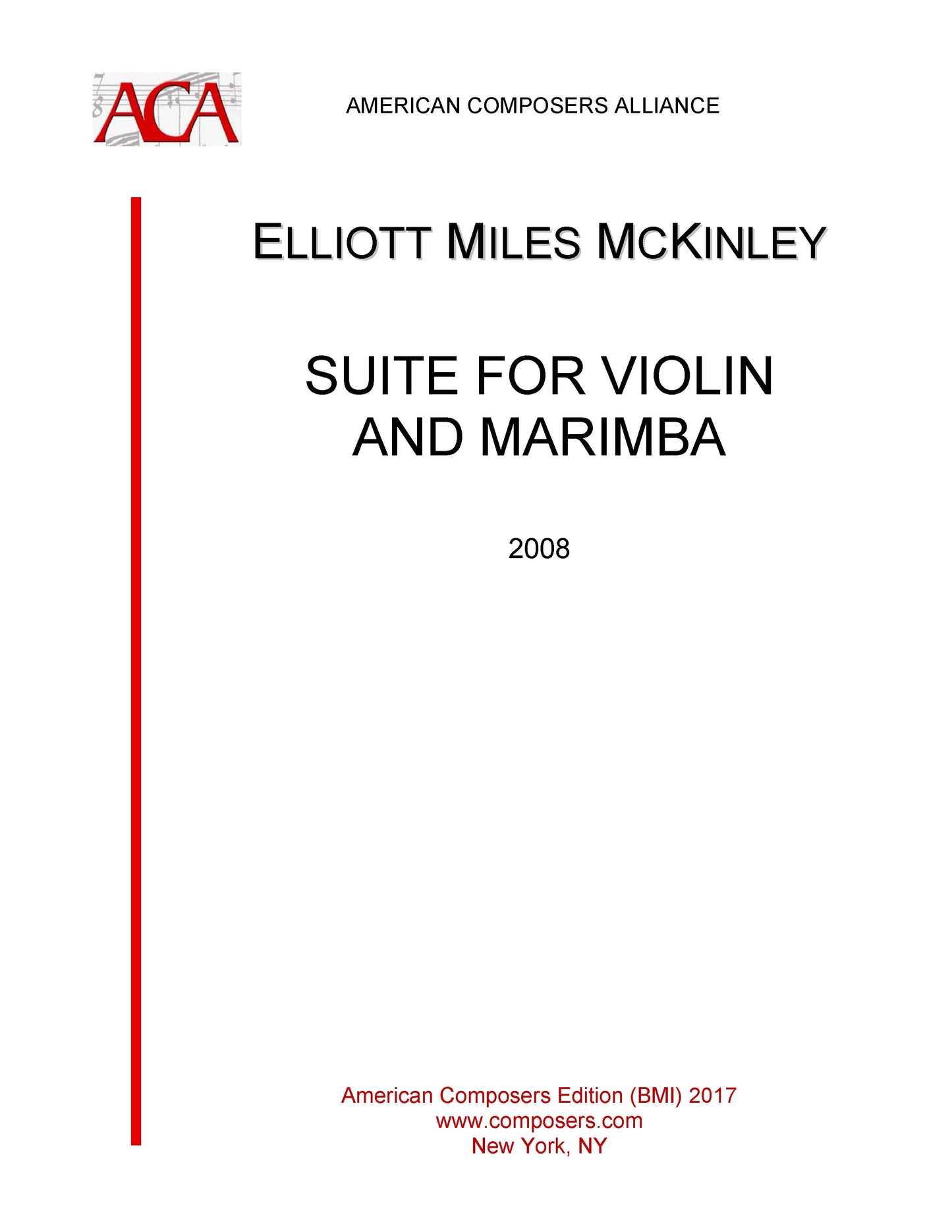 Suite for Violin and Marimba