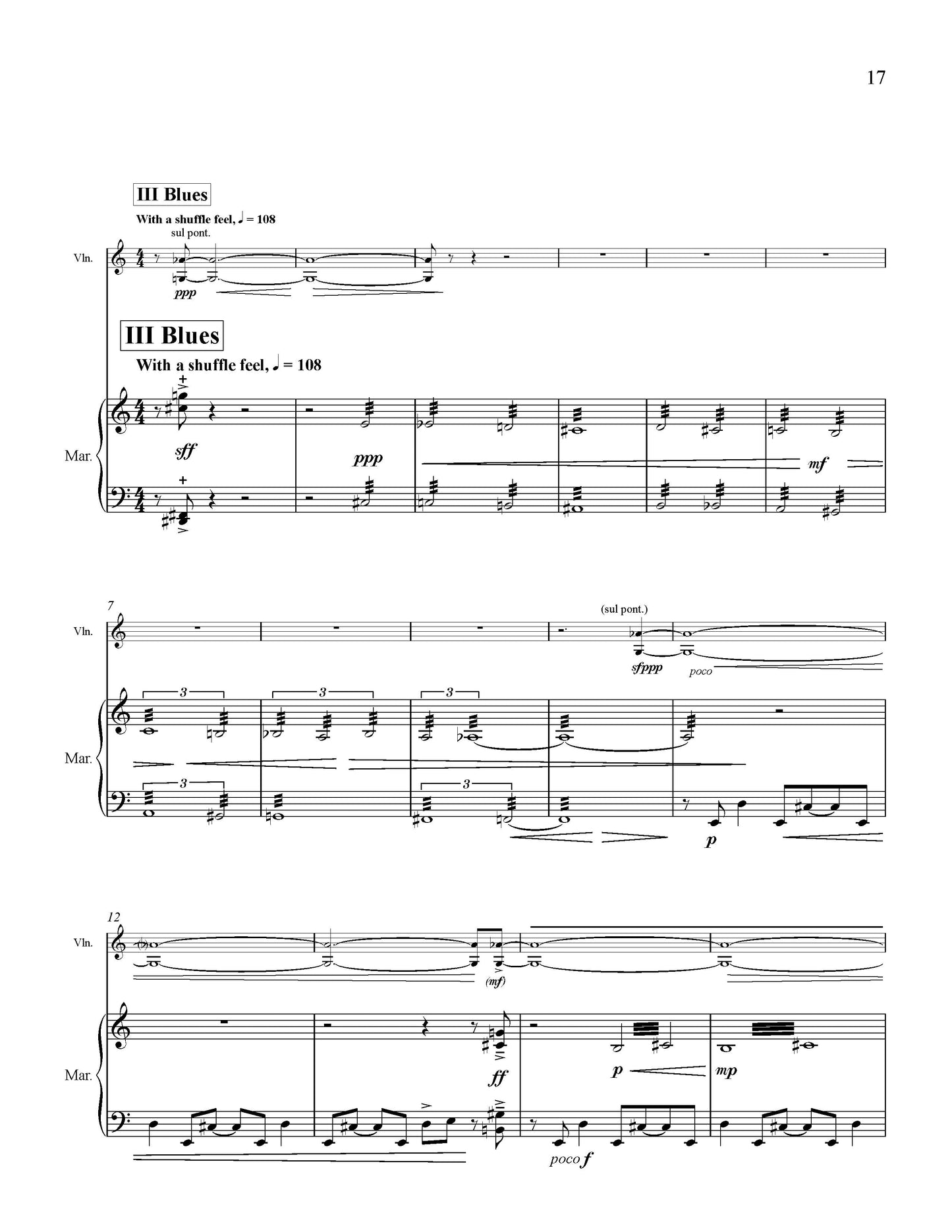 Suite for Violin and Marimba