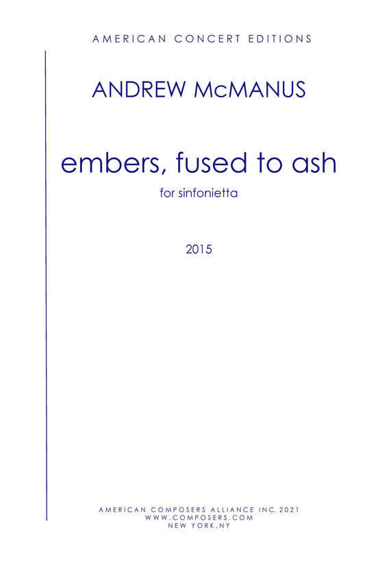 embers, fused to ash