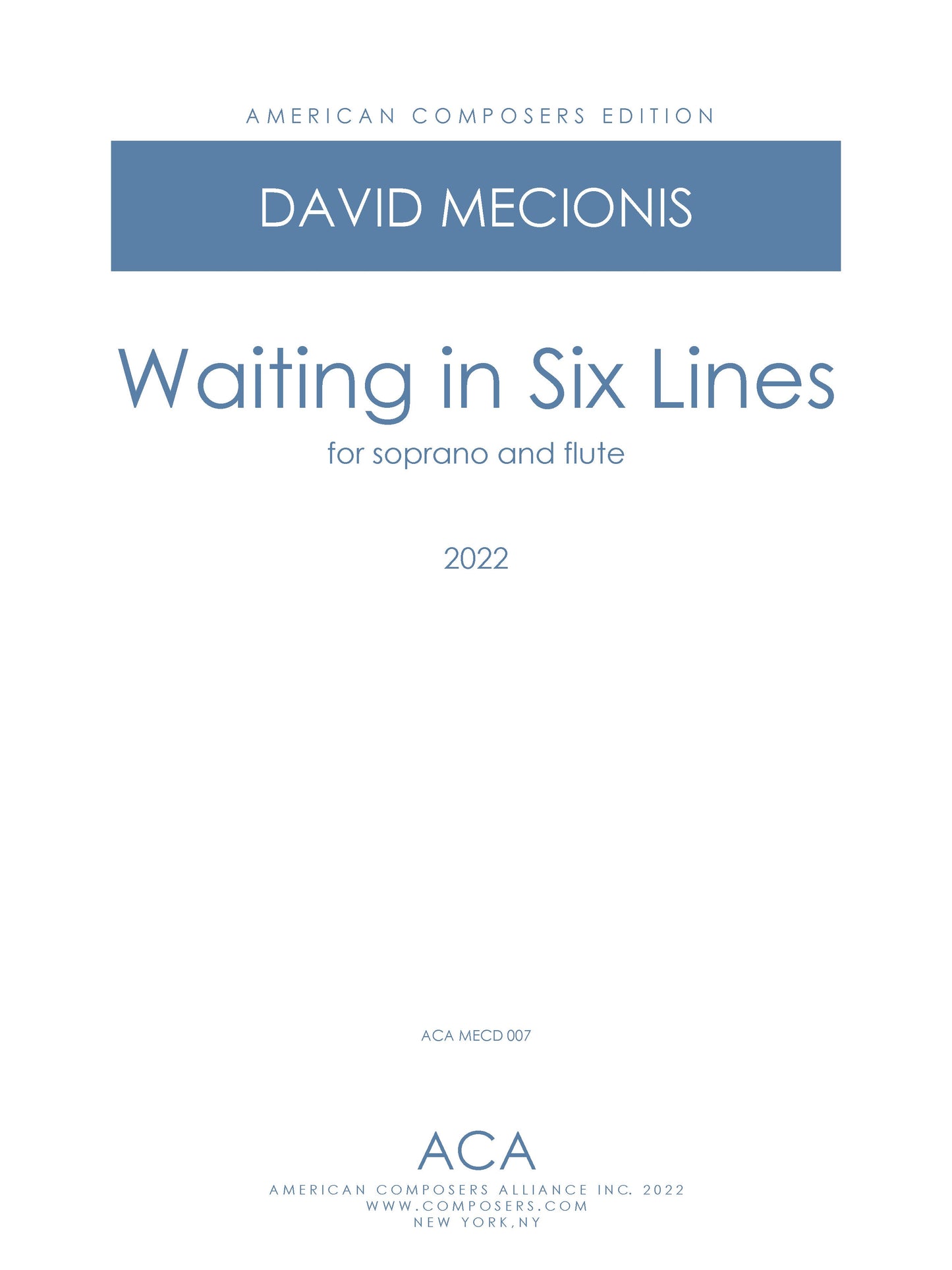 Waiting in Six Lines