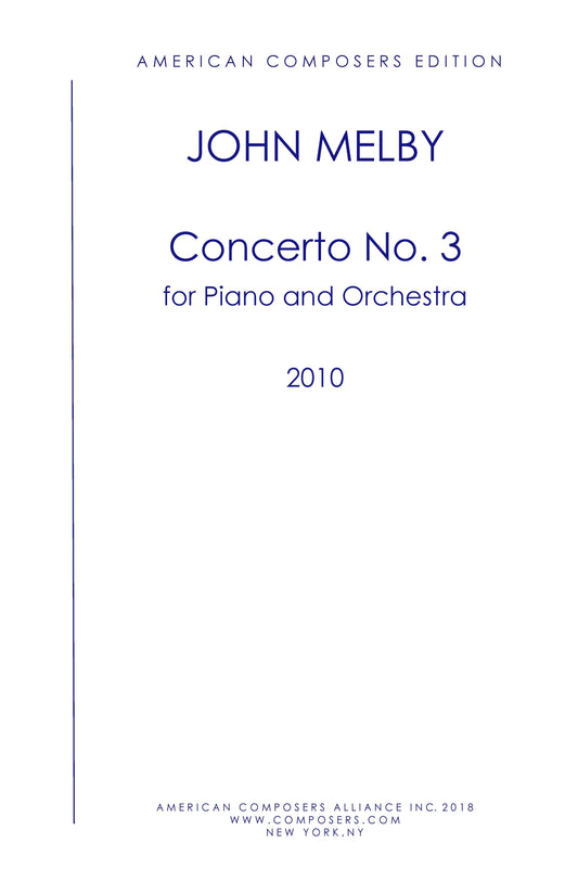 Concerto No. 3 For Piano And Orchestra