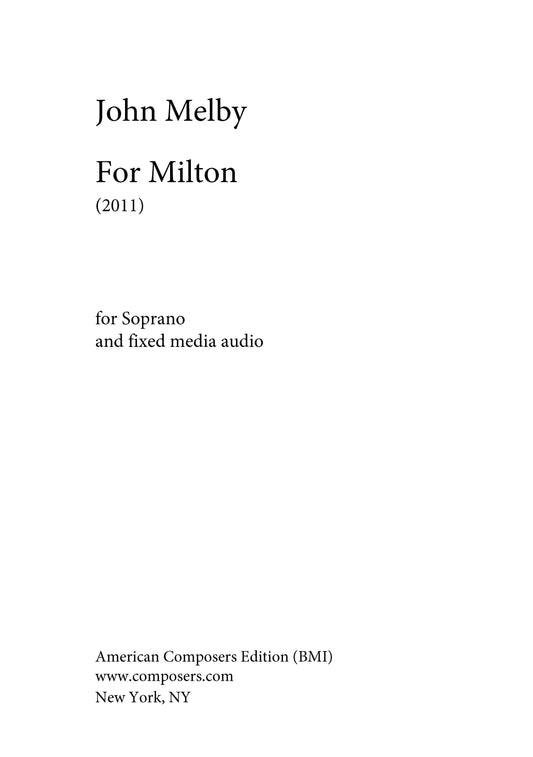 For Milton