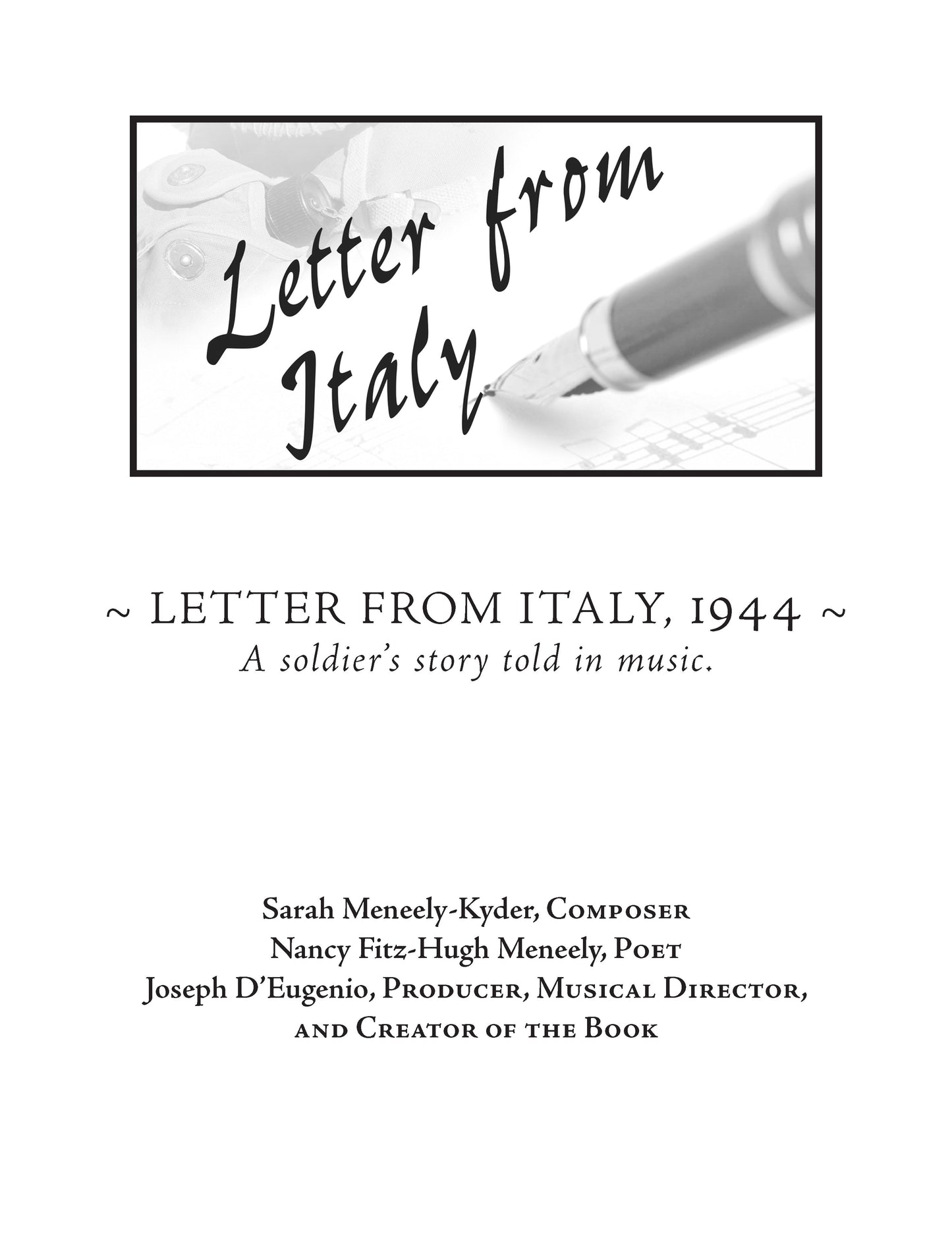 Letter From Italy, 1944: A Soldier's Story Told In Music - Chorus, Orchestra