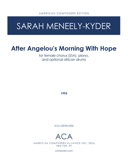 After Angelou's Morning With Hope