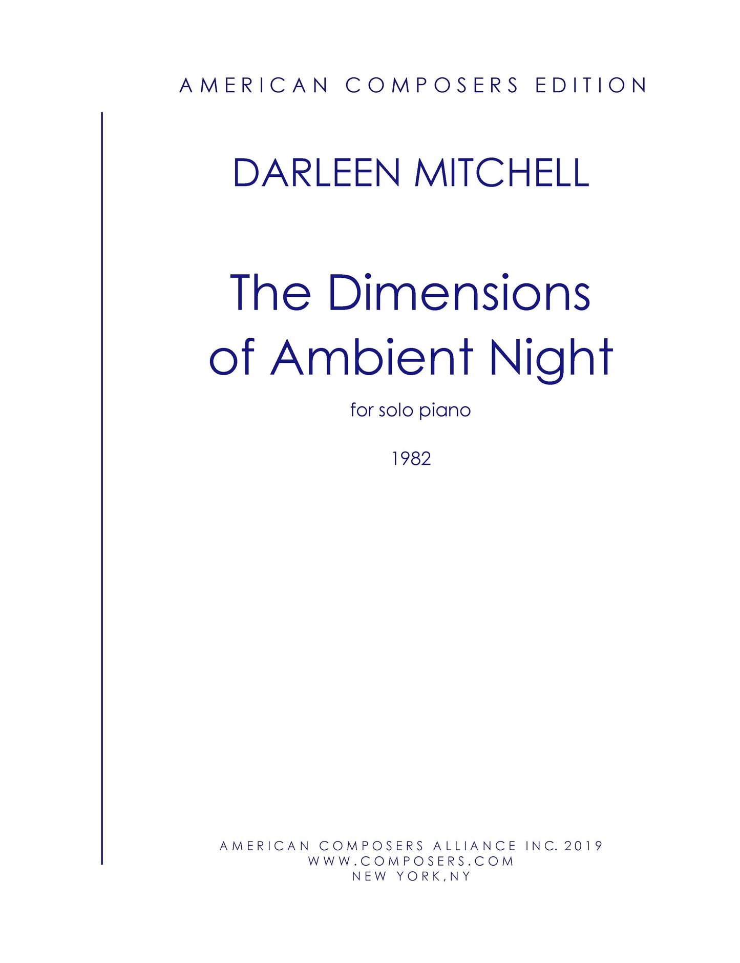 Dimensions Of Ambient Night