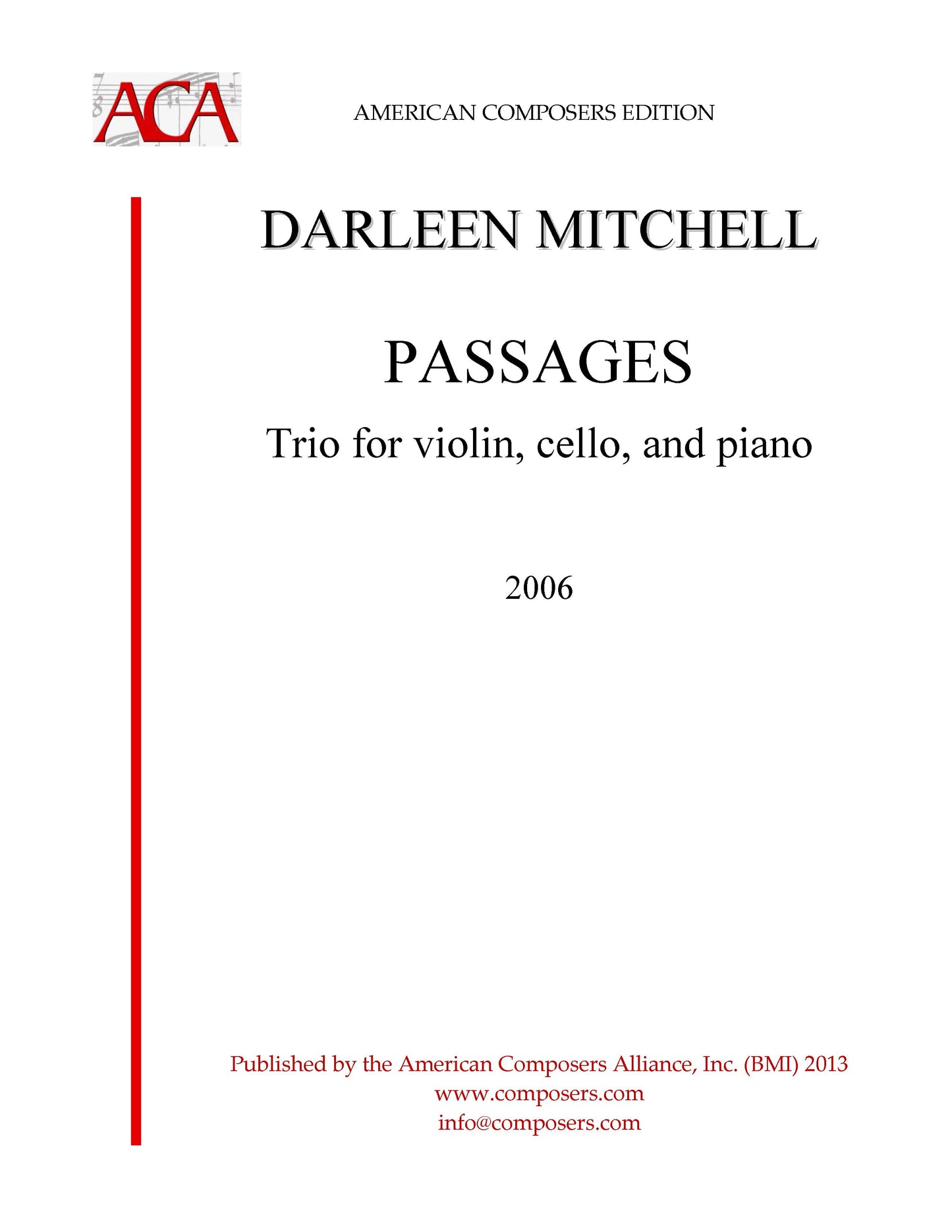 Passages (for piano trio)