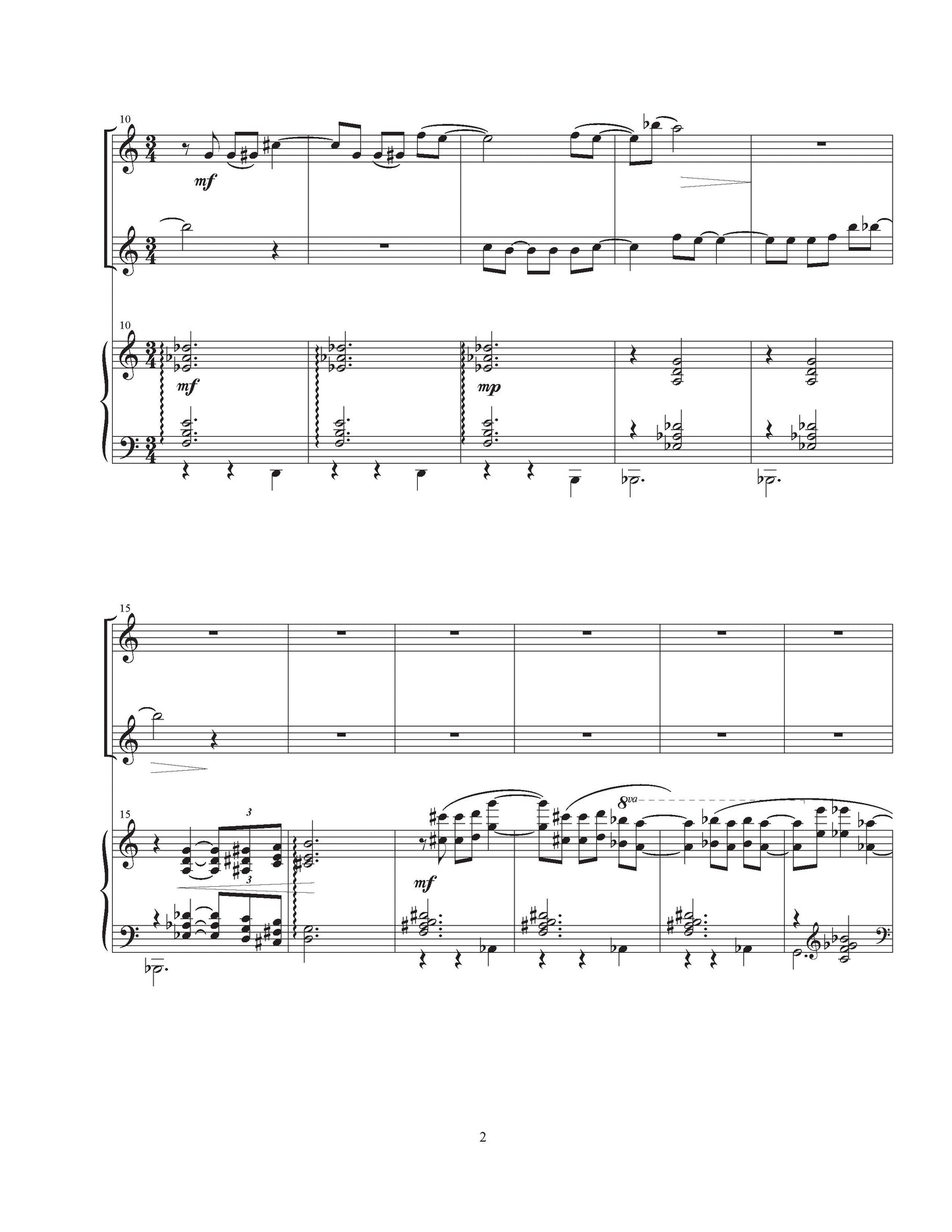 Passages (for violin, guitar, and piano)