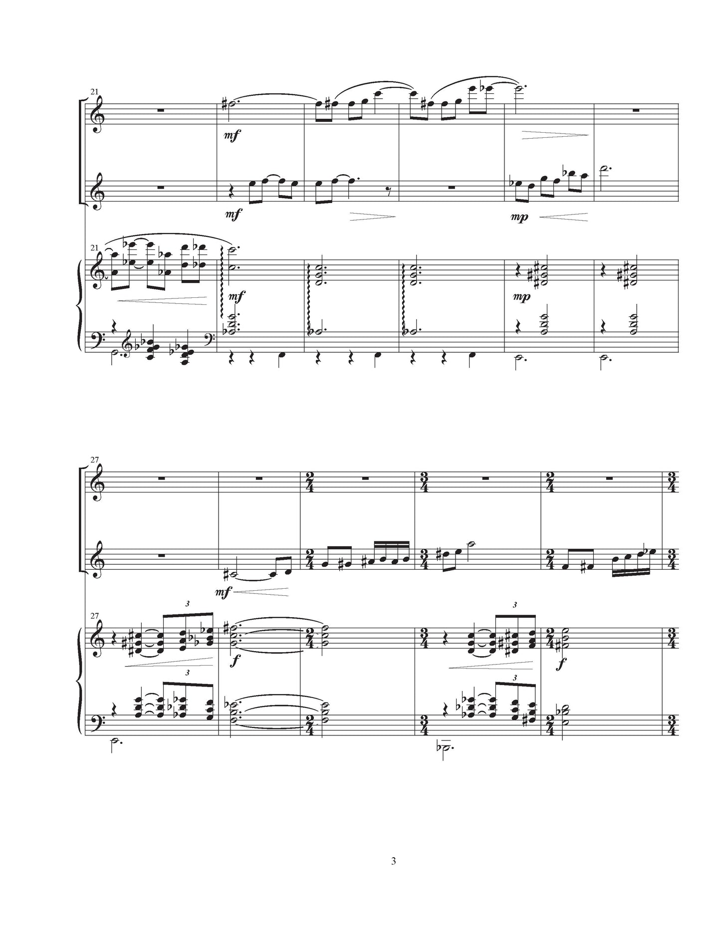 Passages (for violin, guitar, and piano)