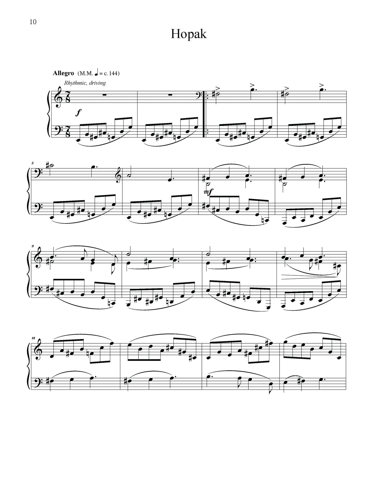 Suite For Piano