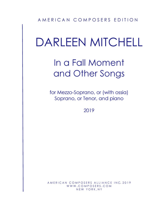 In A Fall Moment - And Other Songs