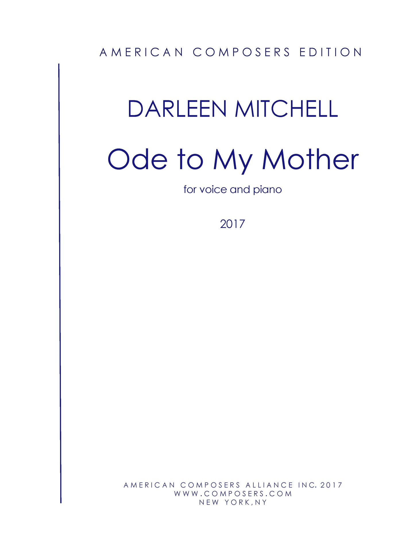 Ode To My Mother