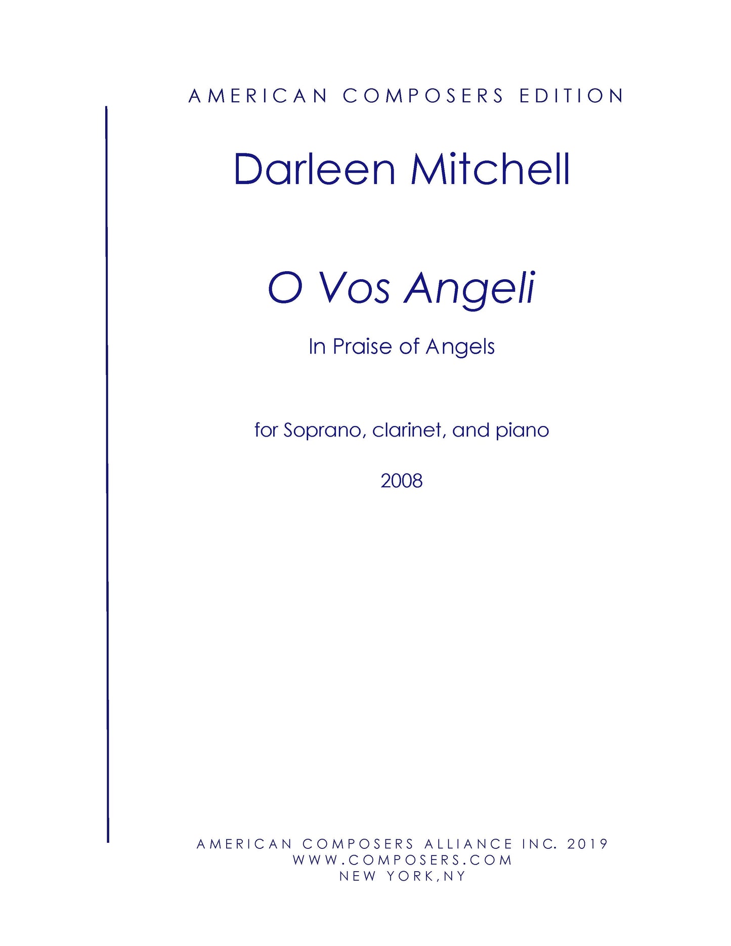 O Vos Angeli (In Praise Of Angels)