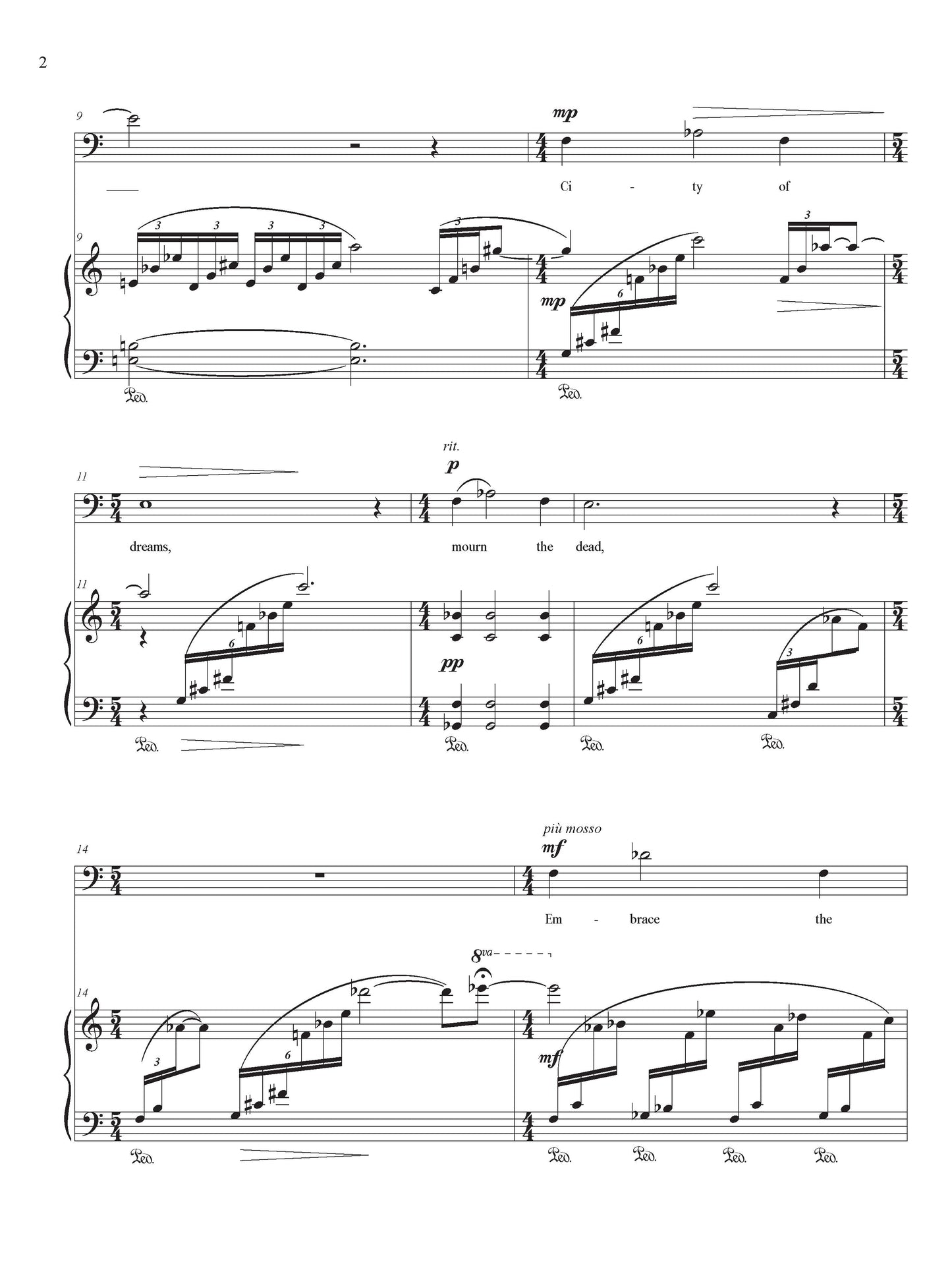 City of Dreams (for Baritone and piano)