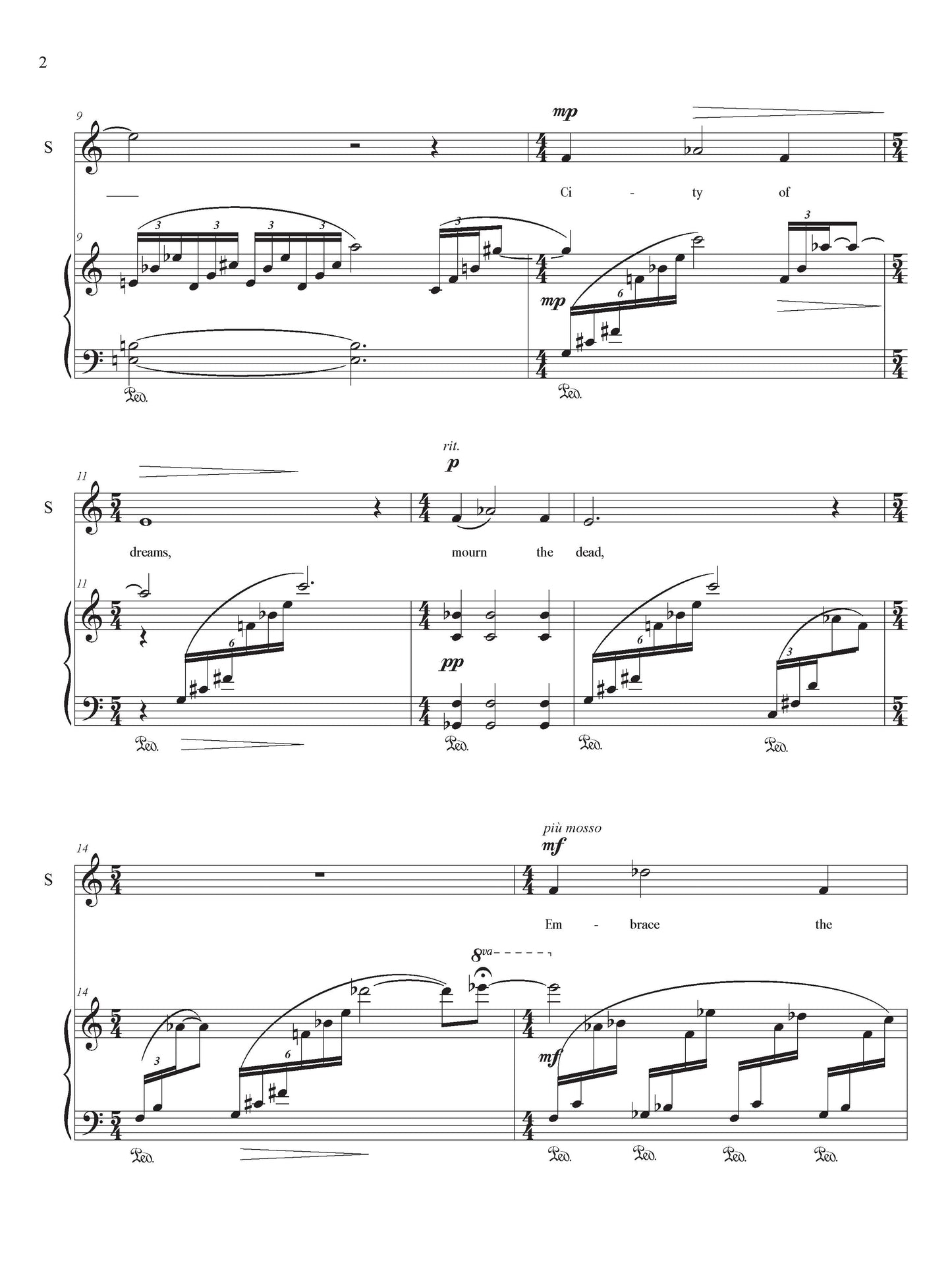 City of Dreams (for Soprano and piano)