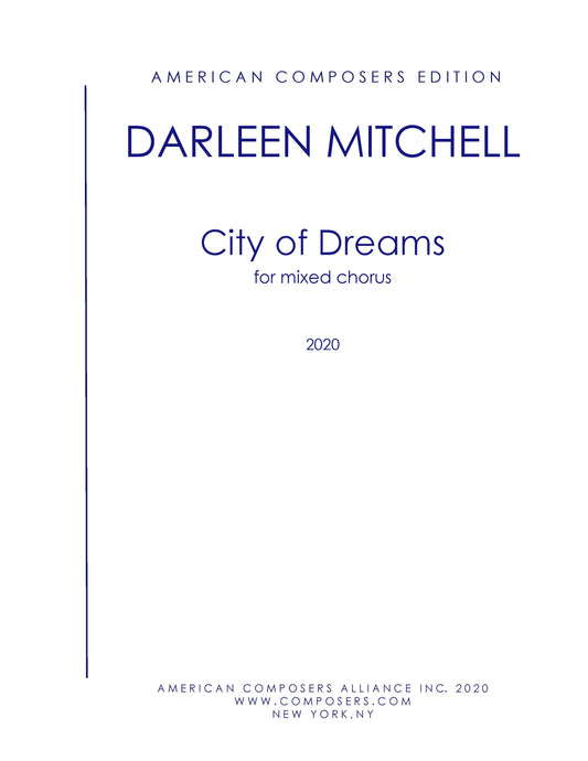 City of Dreams (for mixed chorus)