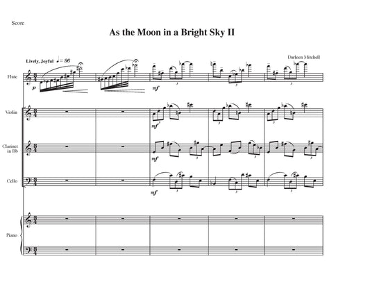 AS THE MOON IN THE BRIGHT SKY II (WITH CLARINET)