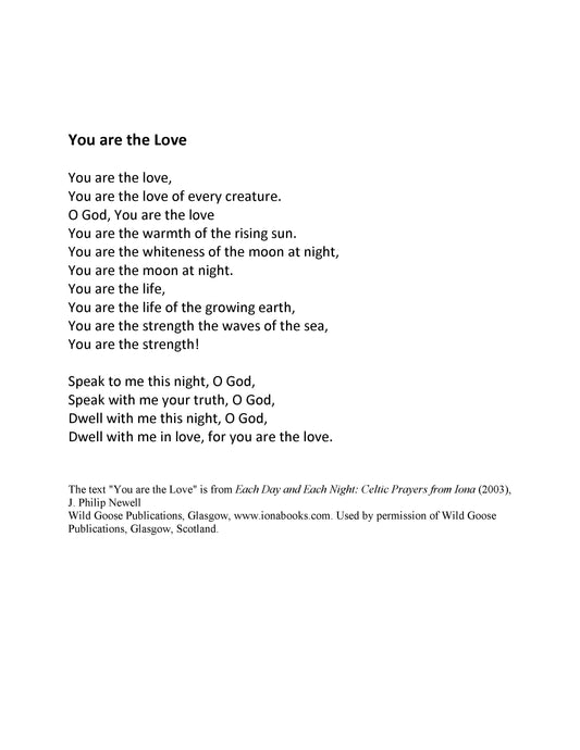 You Are The Love (Celtic Song From Iona)