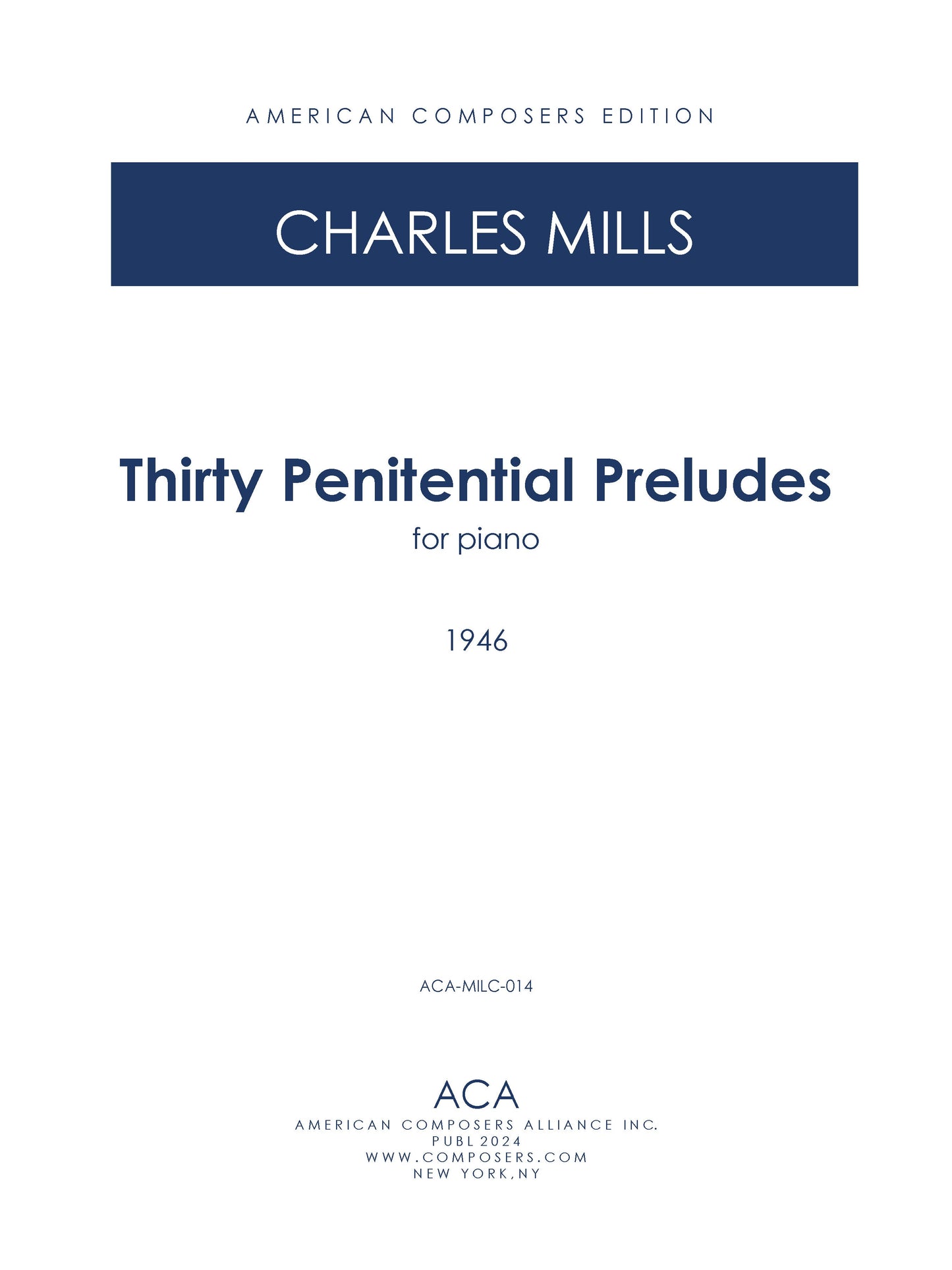 Thirty Penitential Preludes