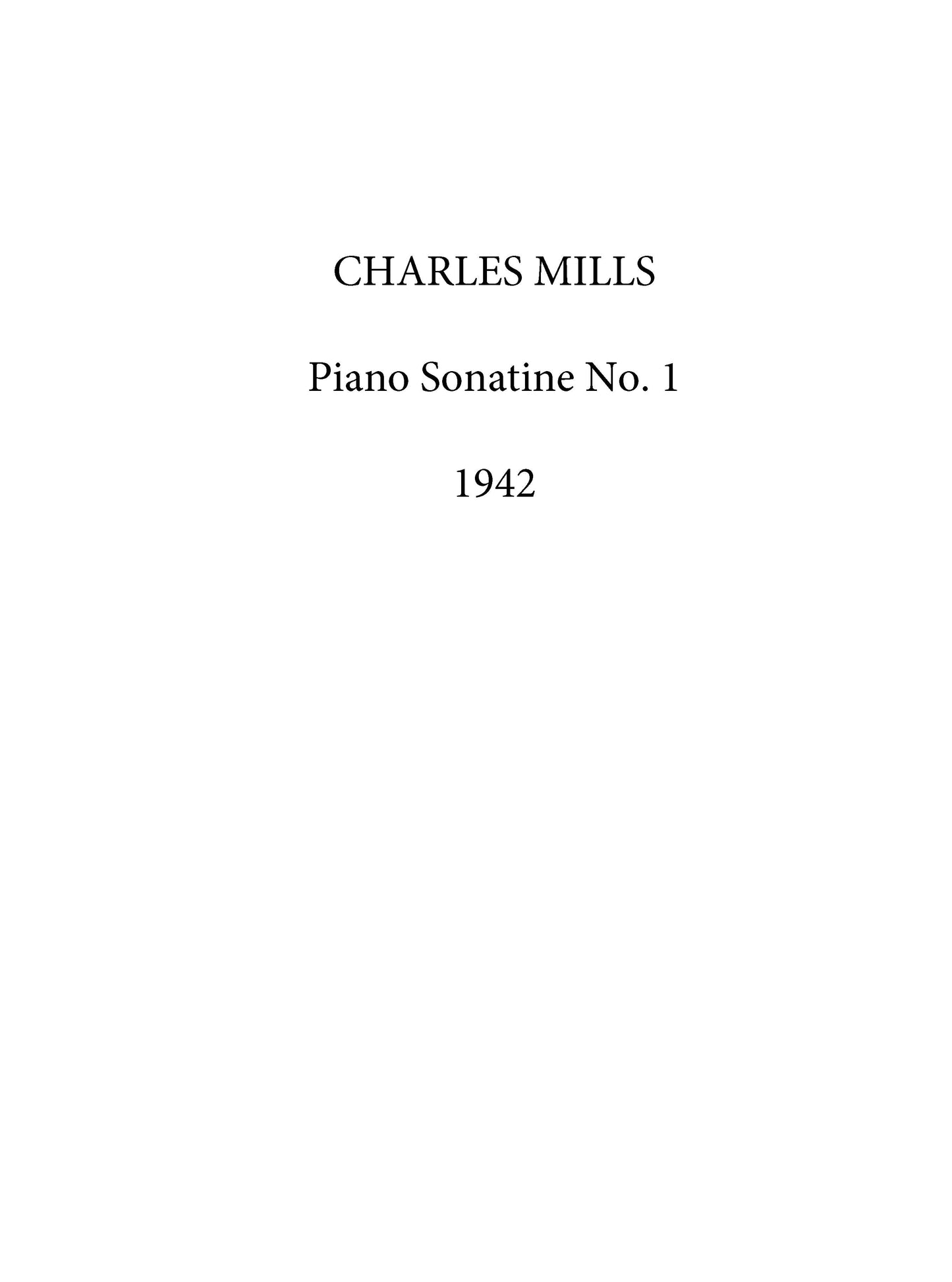 Piano Sonatine No.1,Op 27 In E Major