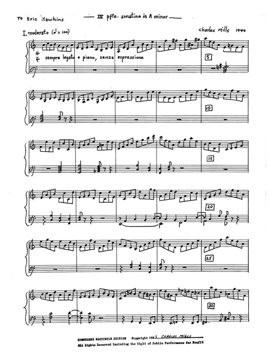 Piano Sonatine No.4, In A Minor