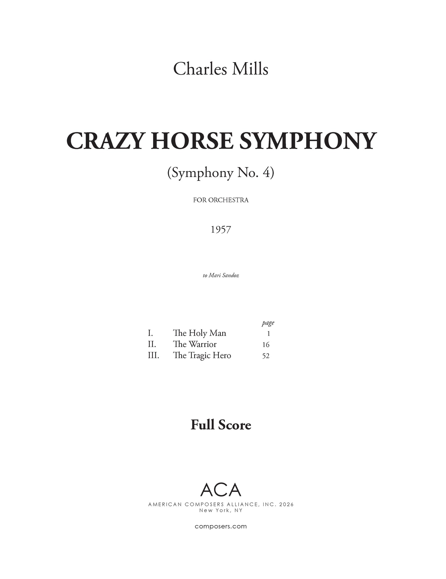 Crazy Horse Symphony (Symphony No. 4)