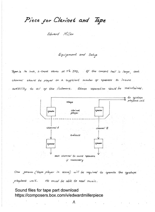 Piece For Clarinet & Tape