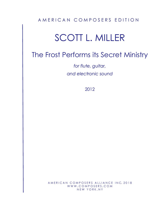 Frost Performs Its Secret Ministry