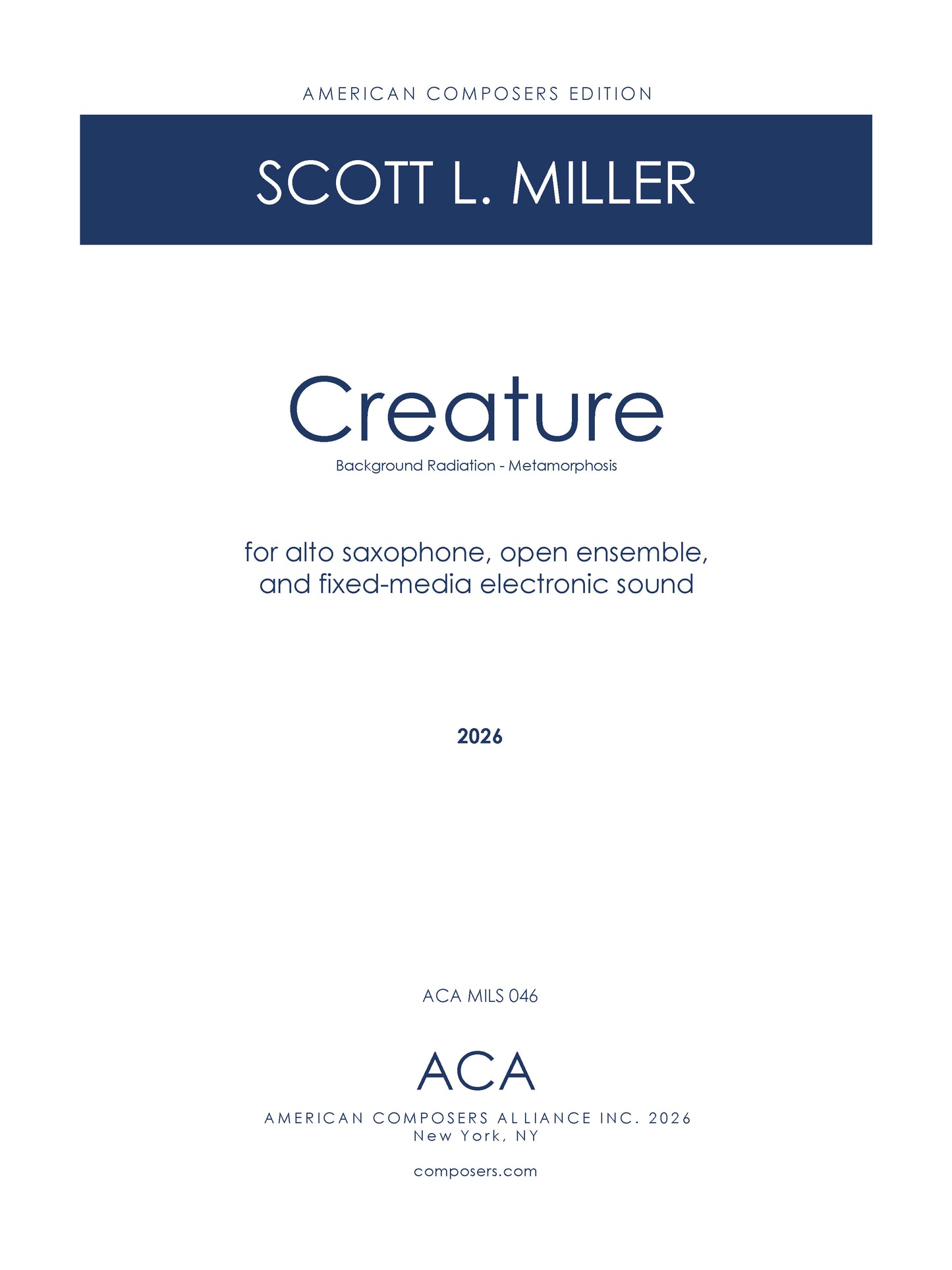 Creature (Background Radiation and Metamorphosis)