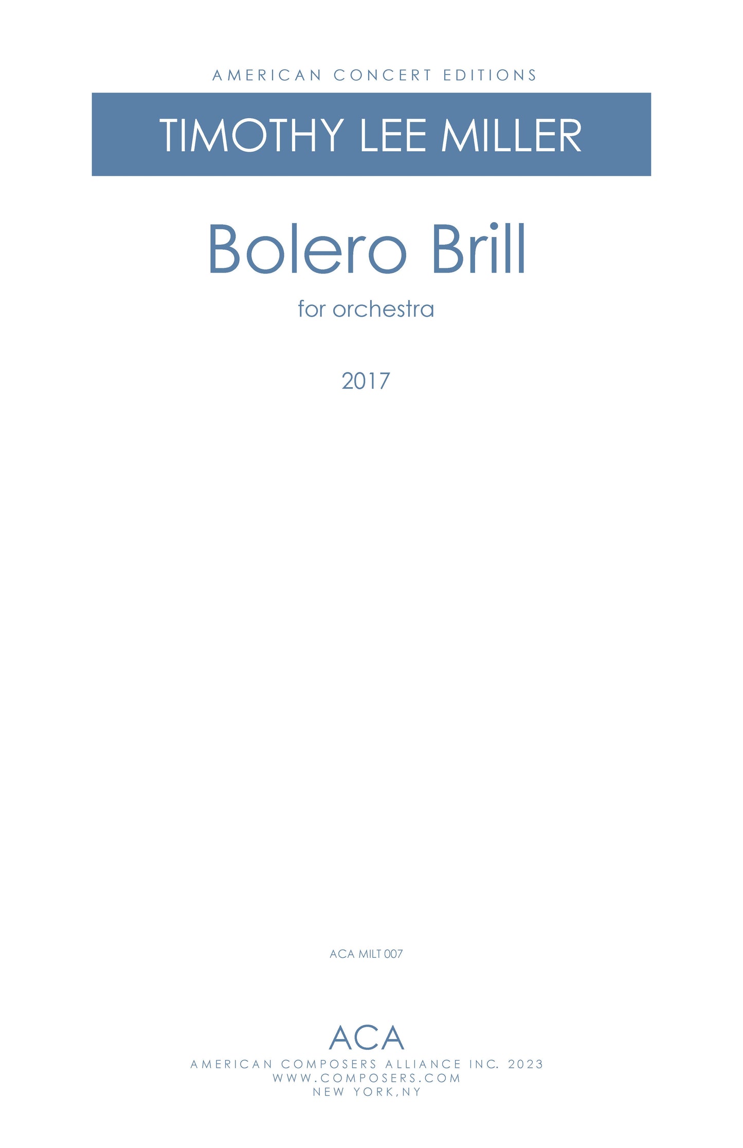 Bolero Brill