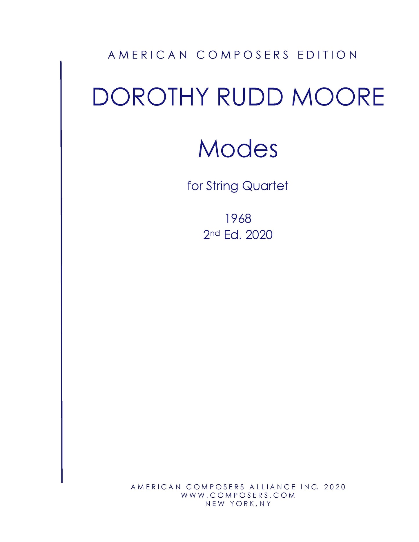 Modes For String Quartet