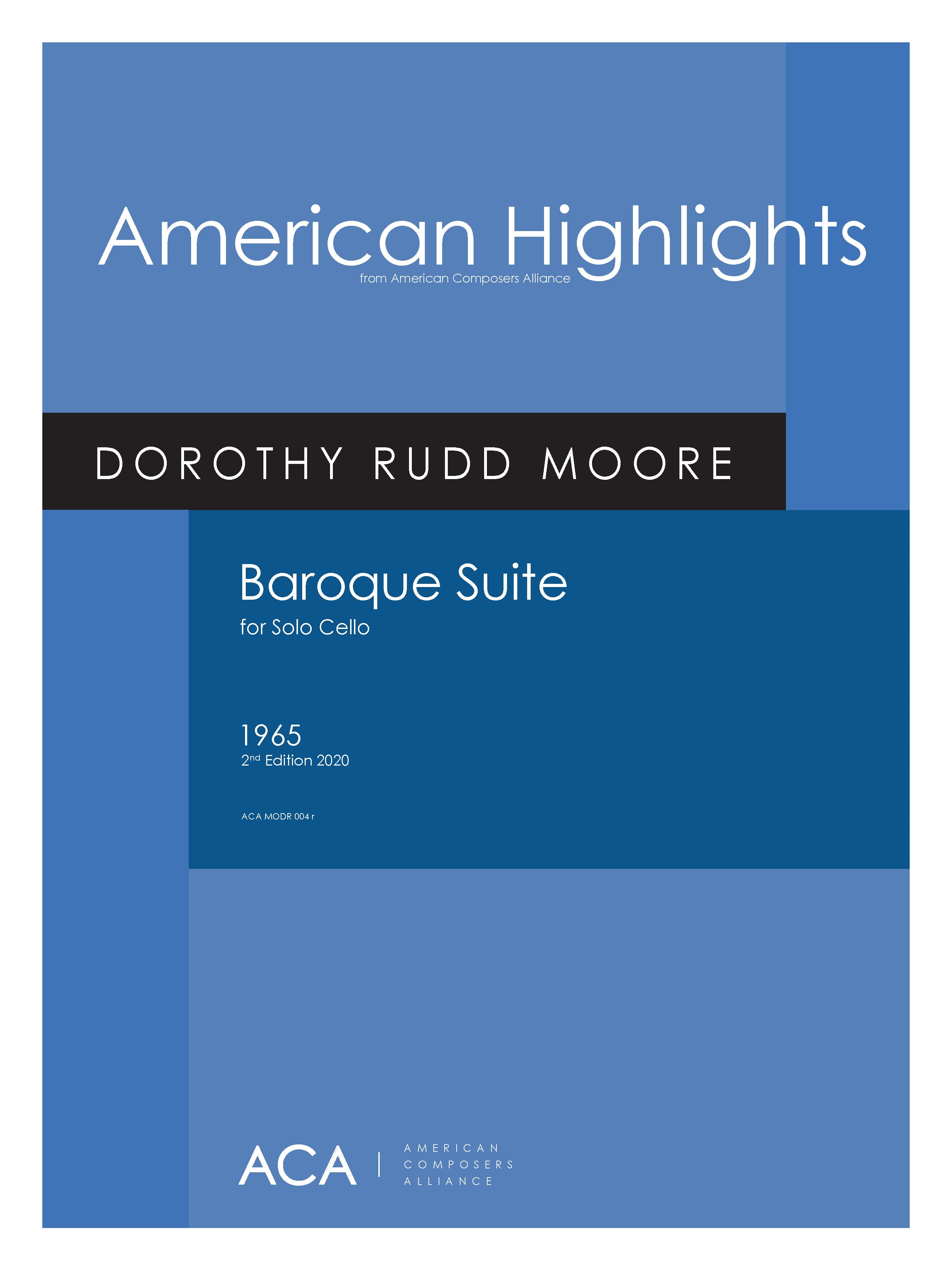 Baroque Suite for Unaccompanied Cello – American Composers Alliance