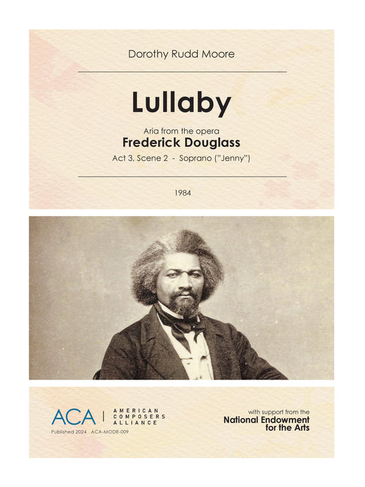 LULLABY from the opera Frederick Douglass - song version