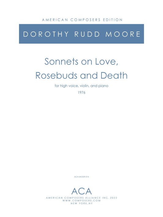 Sonnets On Love Rosebuds And Death