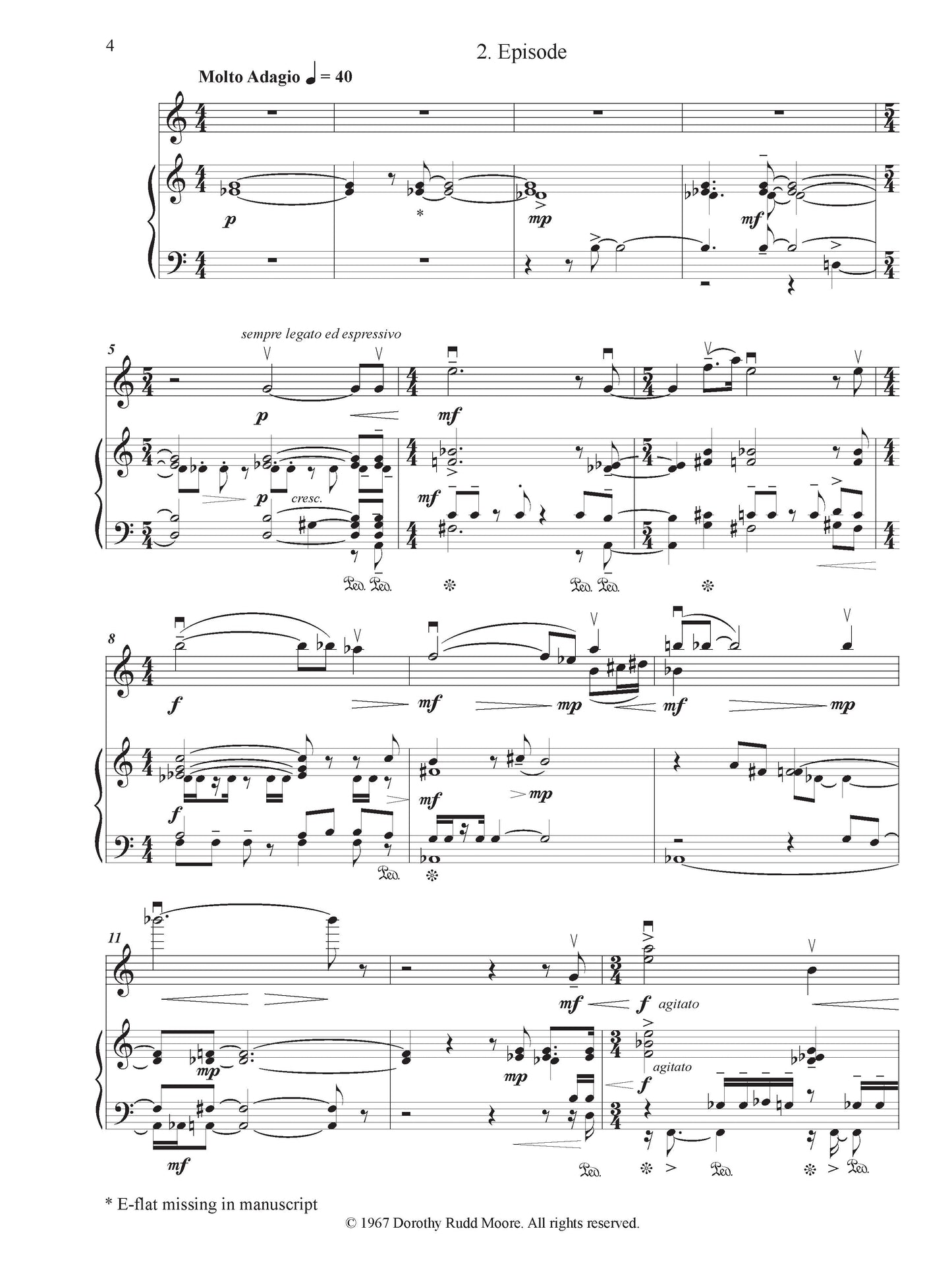 Three Pieces For Violin And Piano