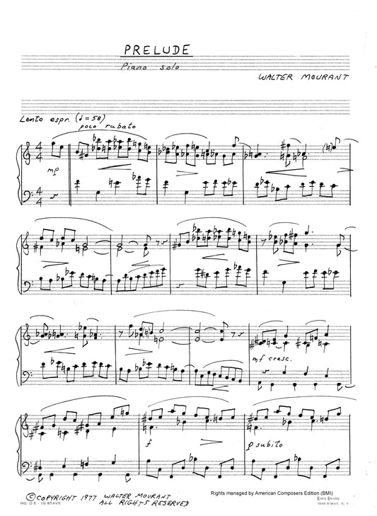 Prelude For Solo Piano