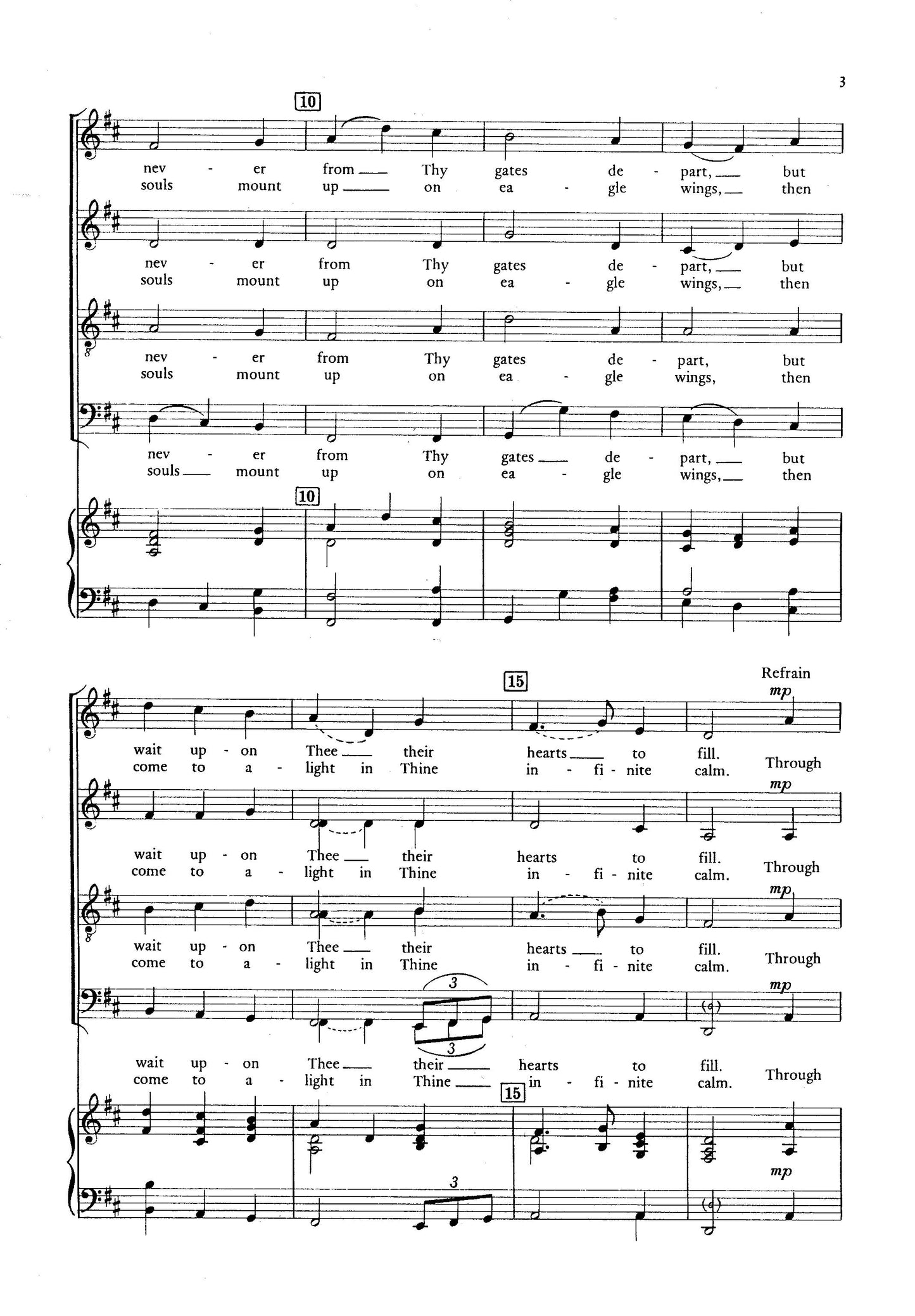 WHAT JOY O'ERFLOWS Choral SATB with optional accomp