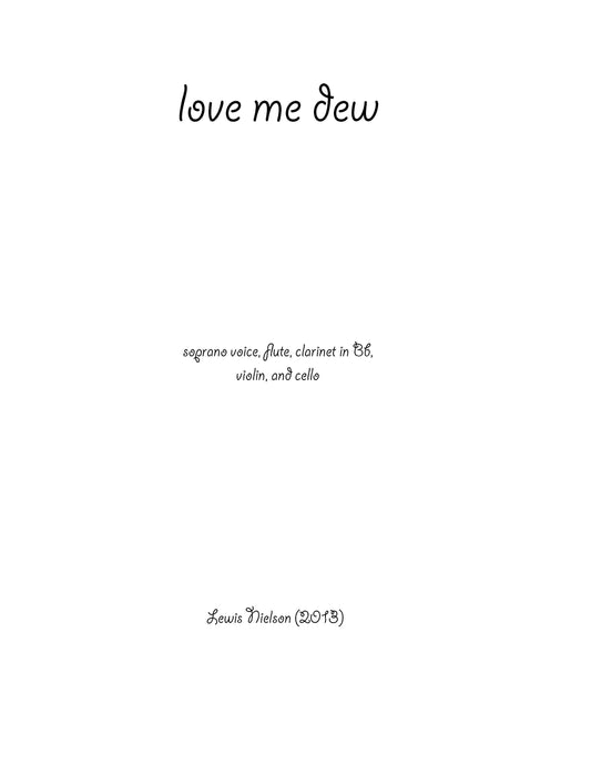 LOVE ME DEW