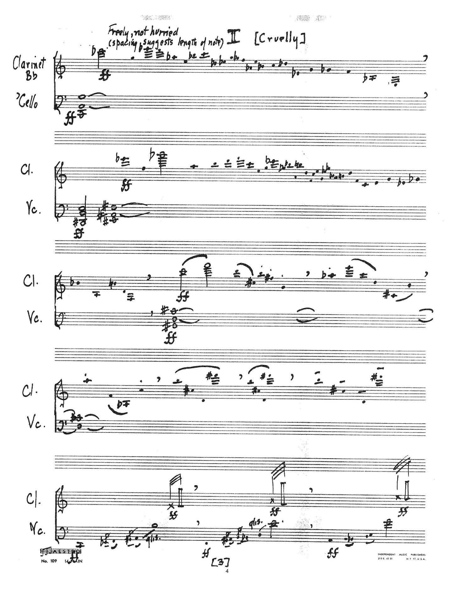 SONADS for Clarinet and Cello