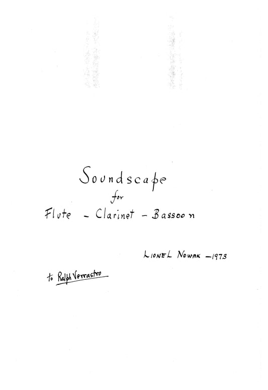 SOUNDSCAPE for Flute, Clarinet, and Bassoon