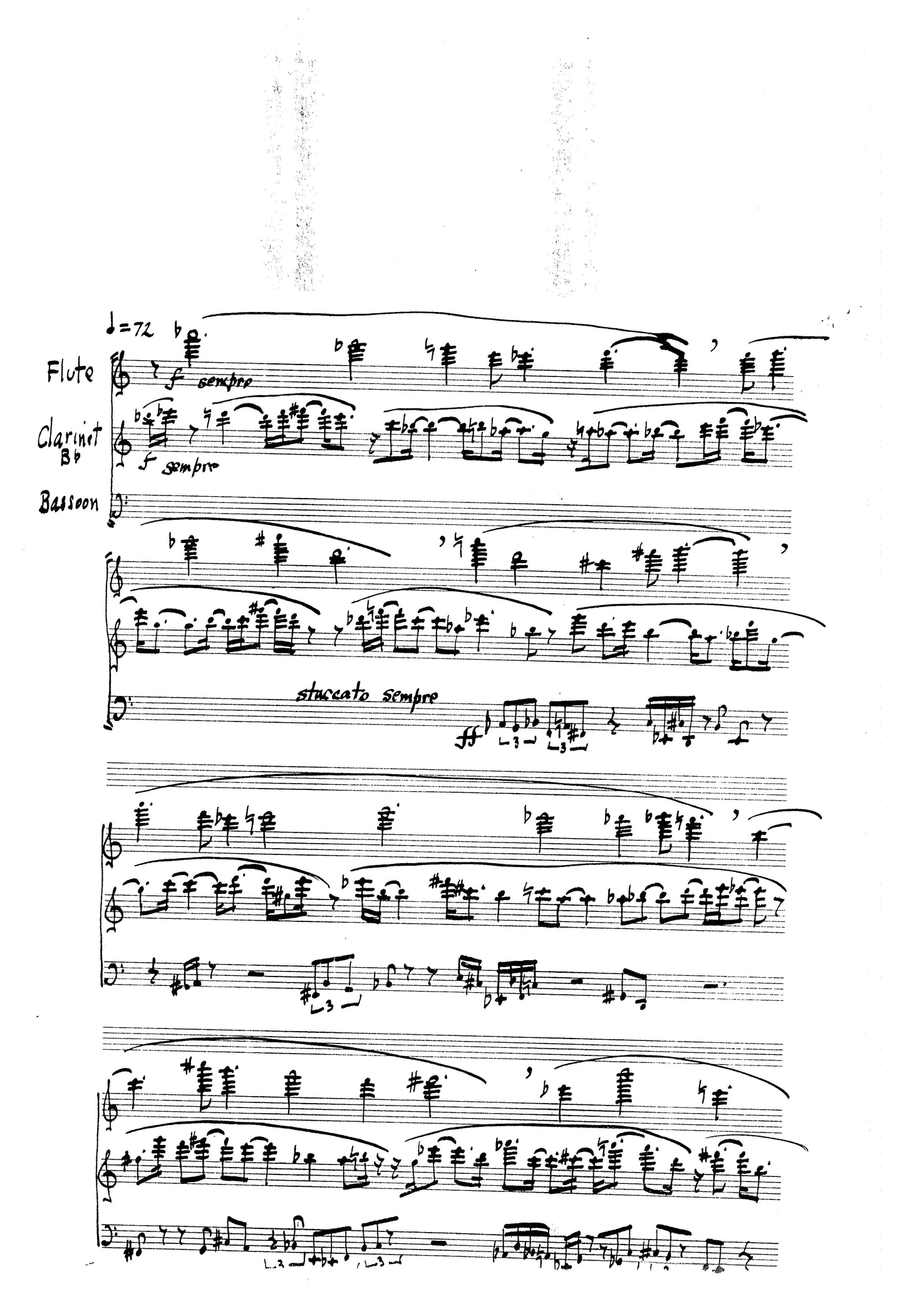 SOUNDSCAPE for Flute, Clarinet, and Bassoon