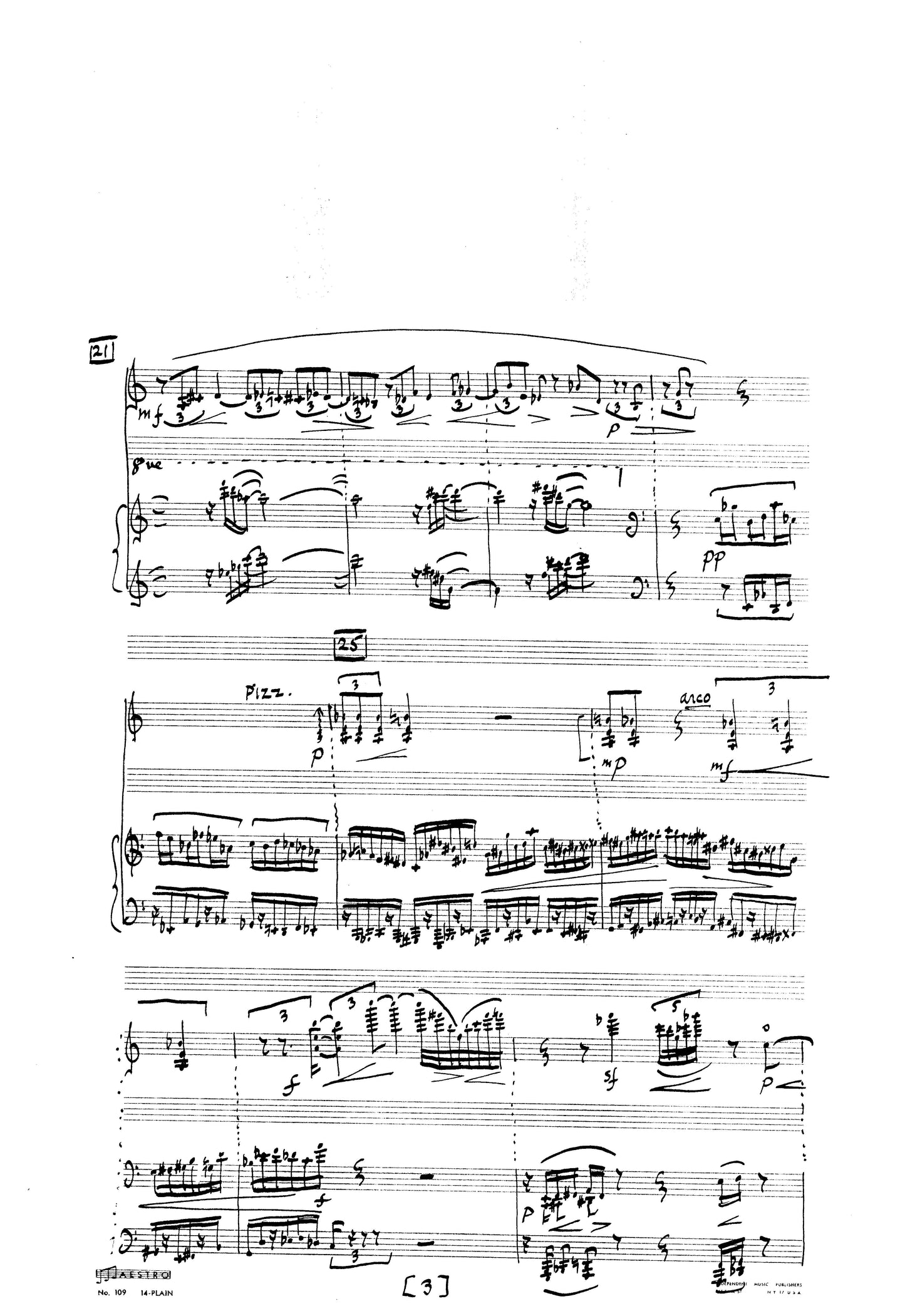 SOUNDSCAPE for Three Players (Violin, Perc, Piano)