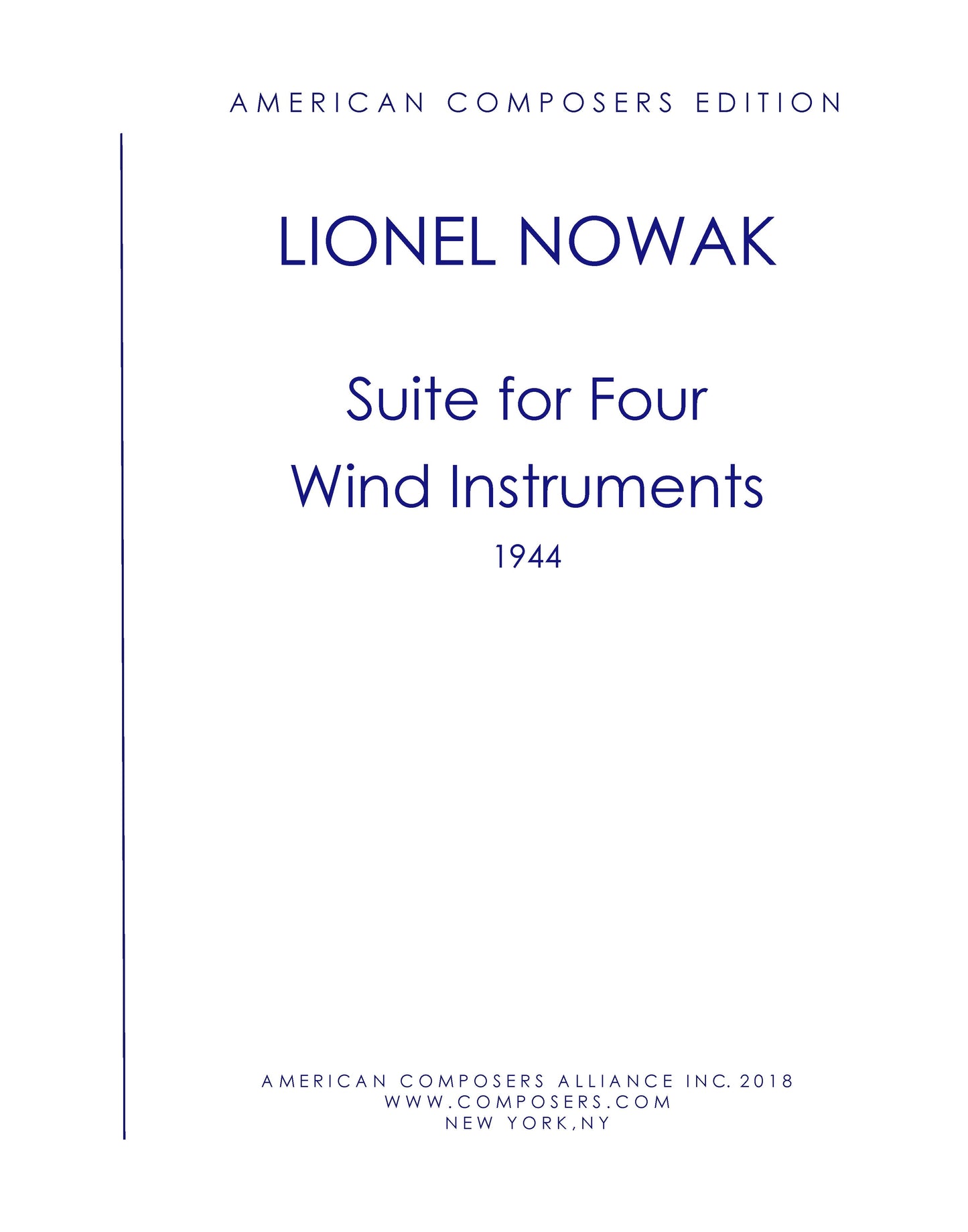 Suite for Four Wind Instruments