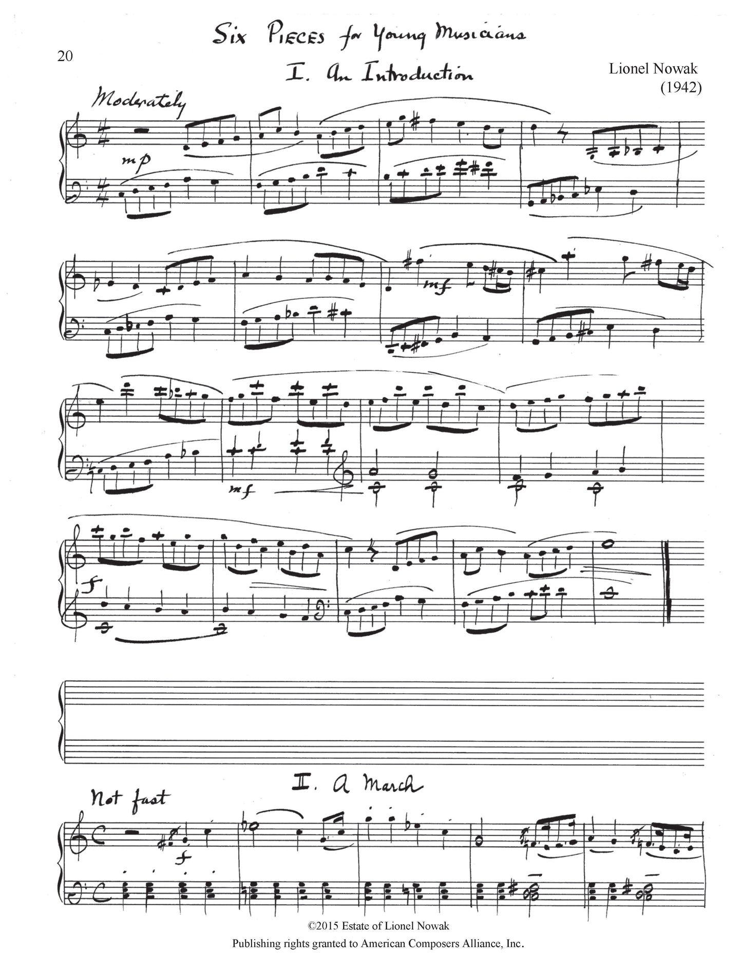 MUSIC FOR SOLO PIANO 1942-91