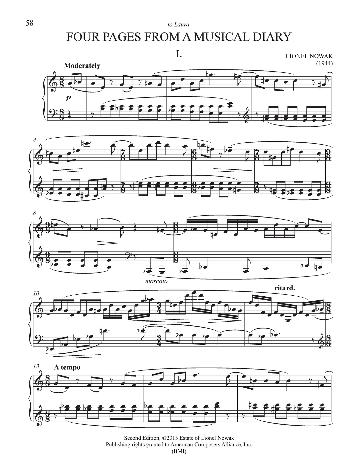 MUSIC FOR SOLO PIANO 1942-91