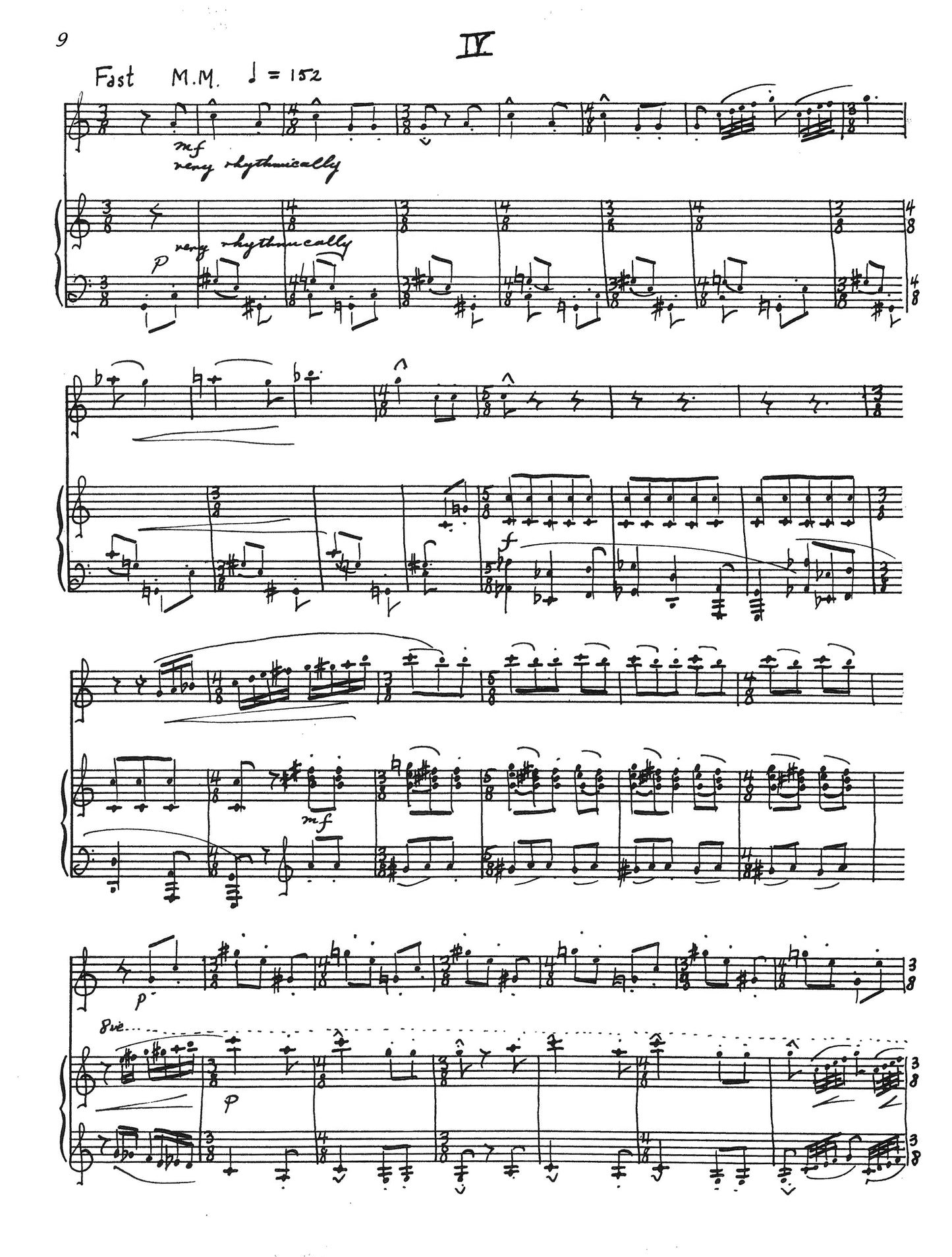 SHORT SUITE FOR FLUTE AND PIANO